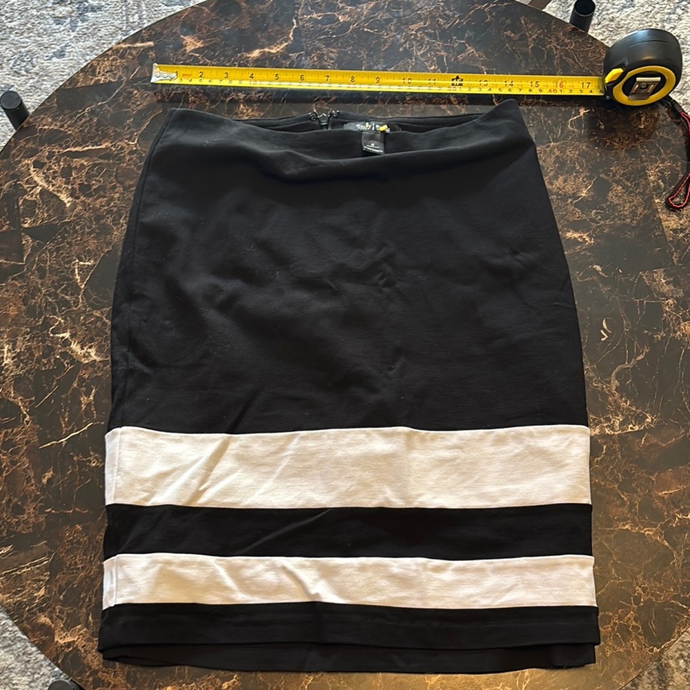 Black and White Women's Skirt